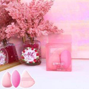 Blend & Set Trío de Esponjas y Borla
