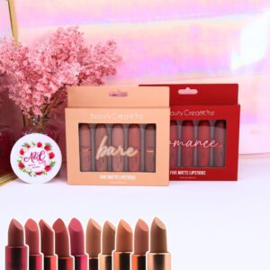 Matte Lipstick Set de 5 Piezas