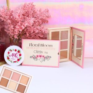 Floral Bloom Paleta de Contorno e Iluminador