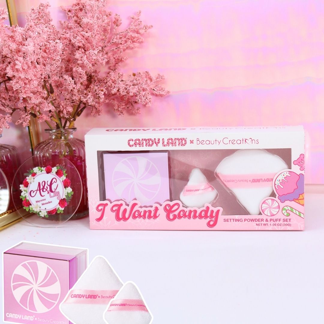 Candy Land I Want Candy Polvo Suelto y Puff
